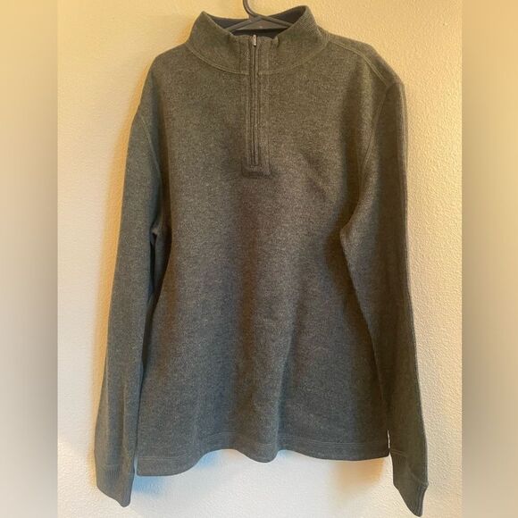 Class Club boys 1/4 zip mock neck sweater size 10/12 green - Picture 1 of 4